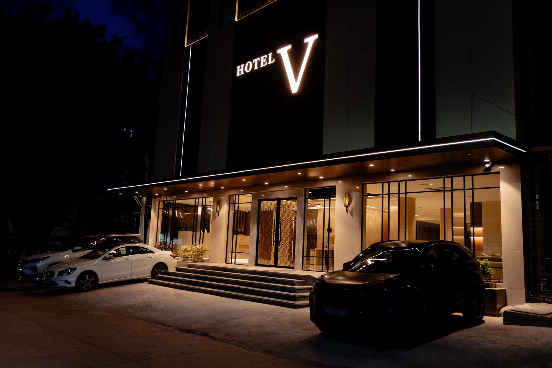 Hotel V entrance